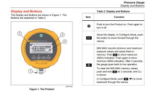 گیج فشار Pressure Gauge دیجیتال فلوک تیپ FLUKE 700G Series